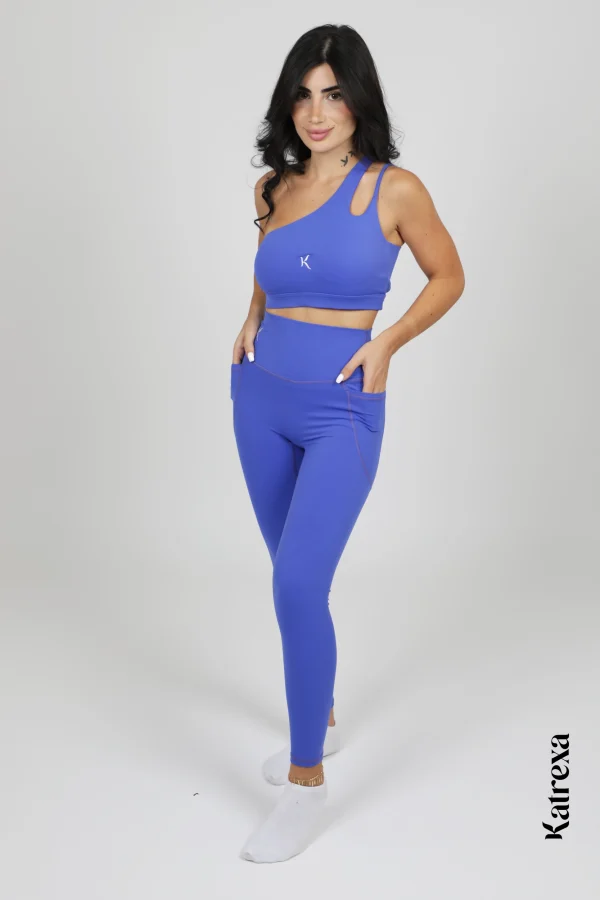 Katrexa blue Seamless Fitness Two-Piece Set