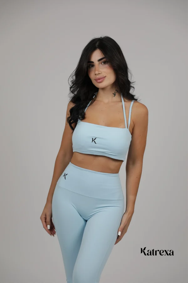 Katrexa Seamless 2-Piece Athletic Set (Light Blue)