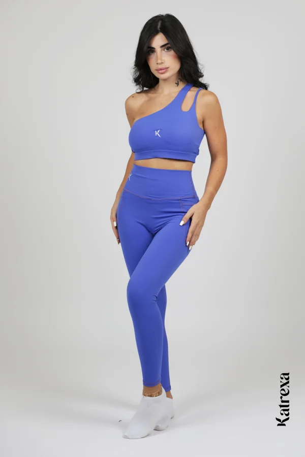 Katrexa blue Seamless Fitness Two-Piece Set