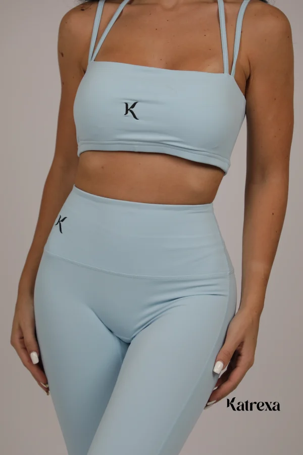 Katrexa Seamless 2-Piece Athletic Set (Light Blue)