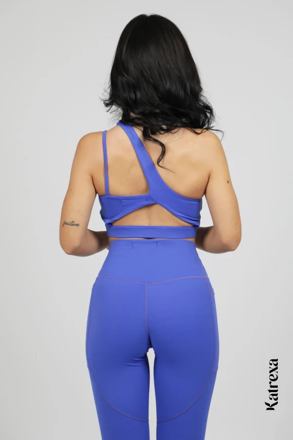 Katrexa blue Seamless Fitness Two-Piece Set