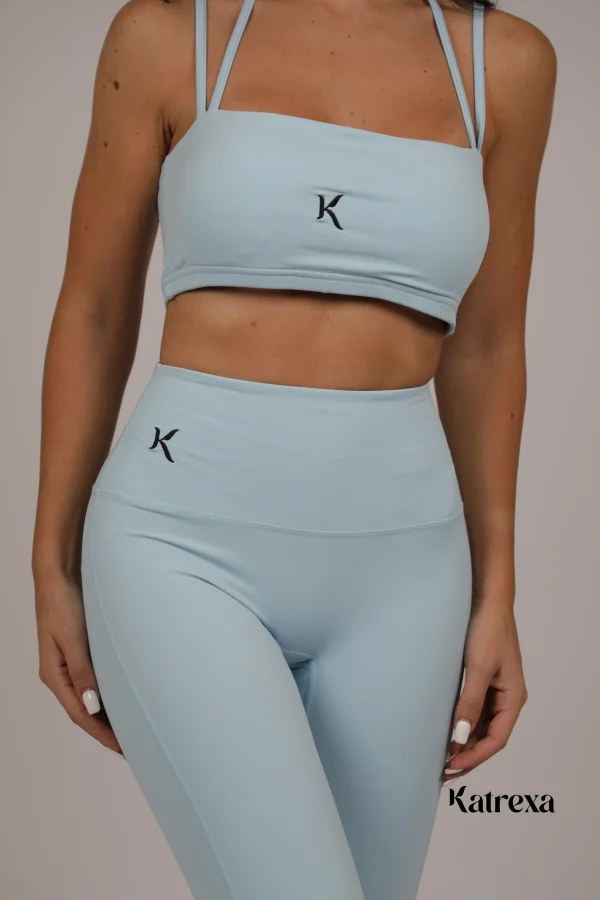 Katrexa Seamless 2-Piece Athletic Set (Light Blue)