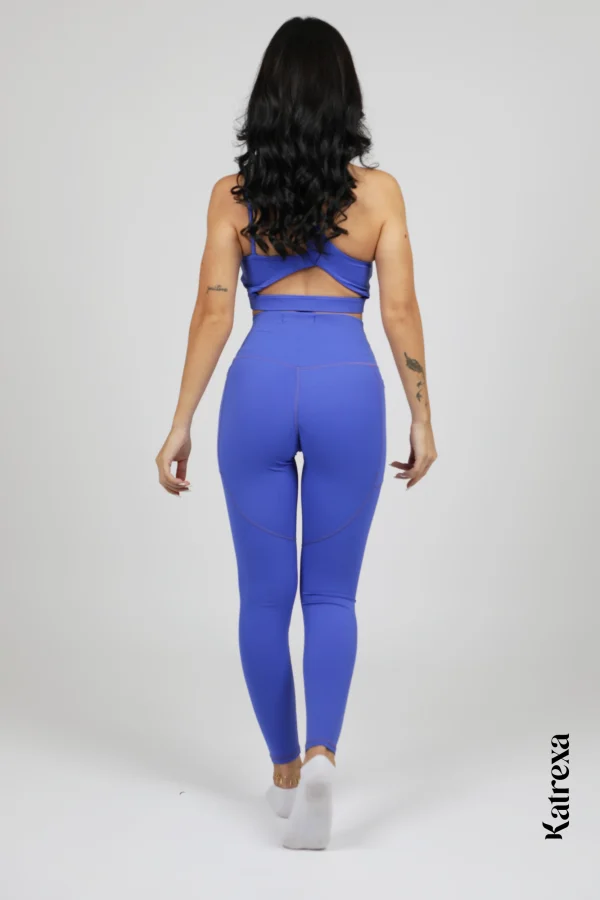 Katrexa blue Seamless Fitness Two-Piece Set