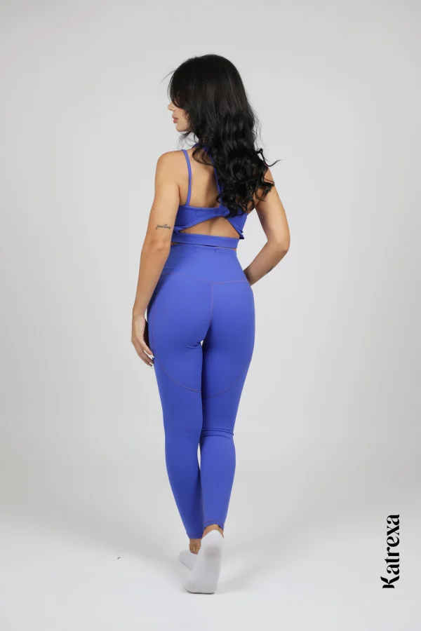 Katrexa blue Seamless Fitness Two-Piece Set