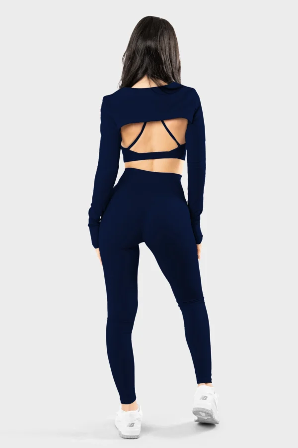 Navy Nova Cut-Out Activewear Set